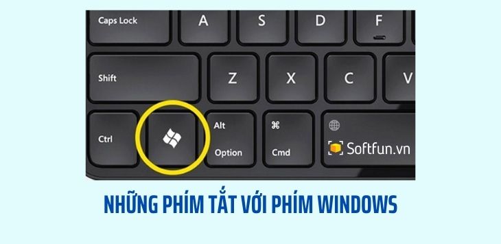 Những phím tắt với phím Windows