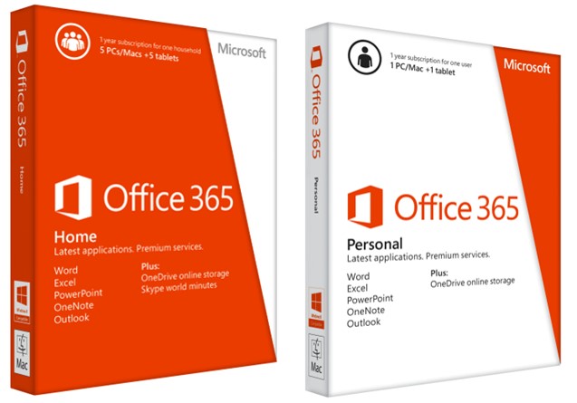 So sánh Office 365 Home và Personal