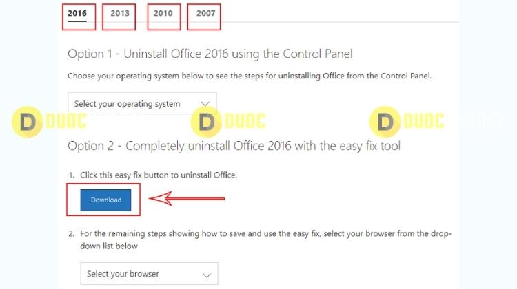 Download Uninstall Microsoft Office về máy tính