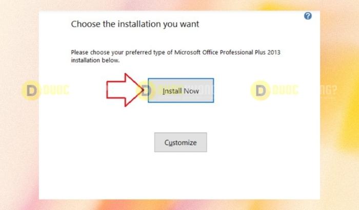 Chọn tải xuống File cài đặt Microsoft 2013
