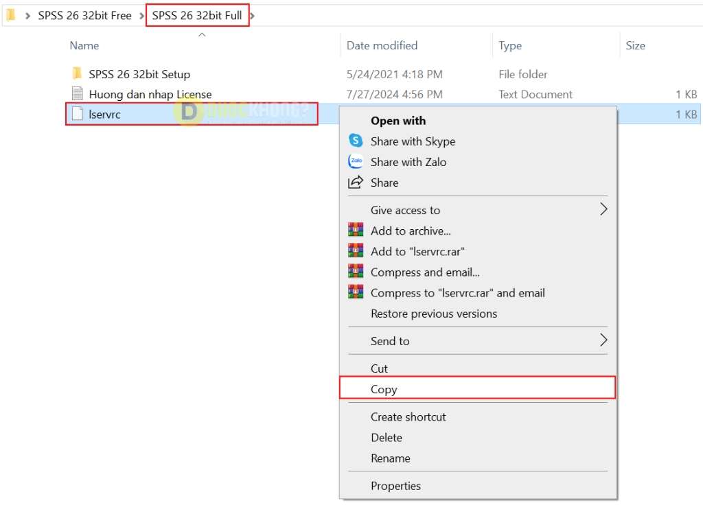 Kích hoạt phần mềm SPSS 20