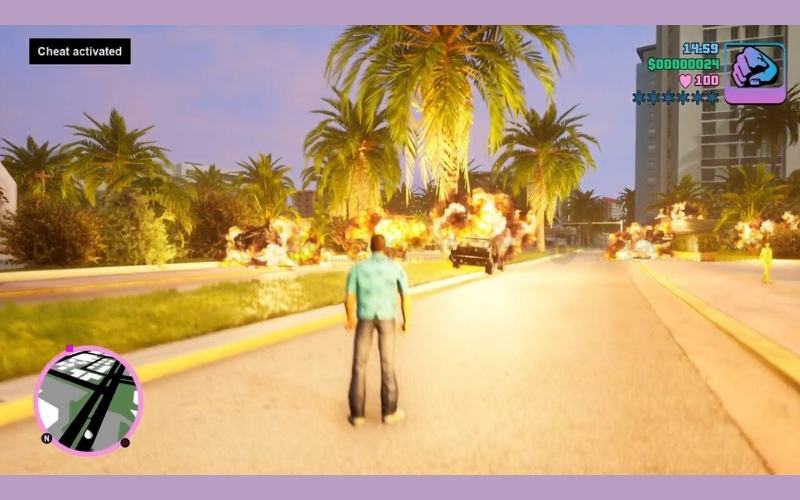 Cheat gameplay Grand Theft Auto: Vice City