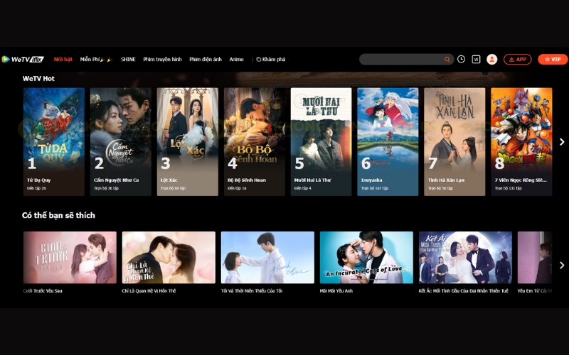 Web phim WeTV iFlix