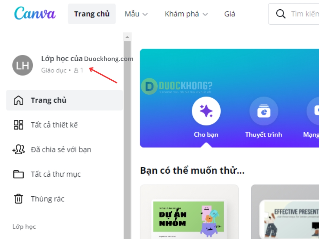 Tạo tài khoản Canva Pro Education thành công