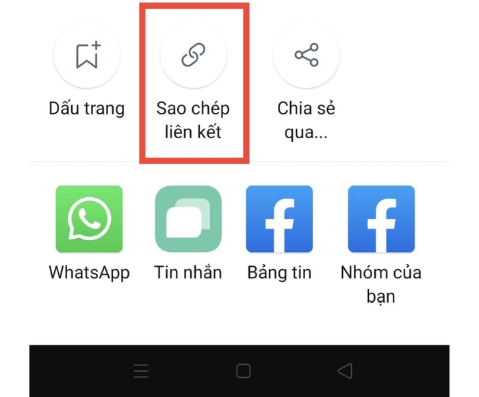 Sao chép liên kết