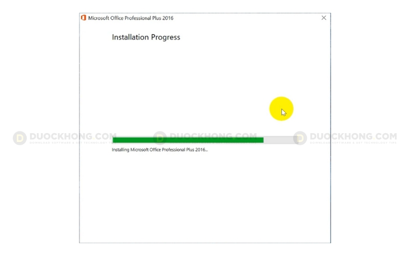 Đợi thực hiện quá trình cài đặt