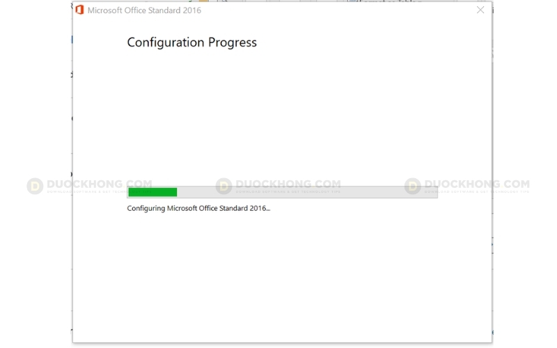 Các cách sửa lỗi Configuration Progress Microsoft Office