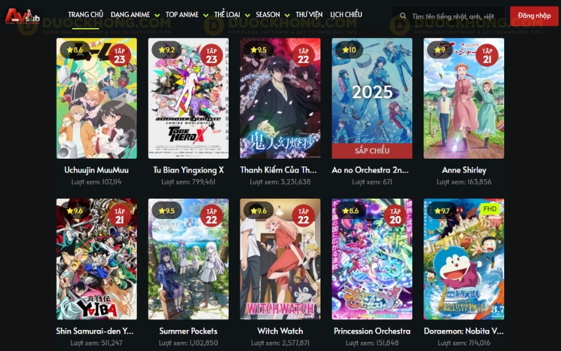 Xem Anime tại AnimeVietSub