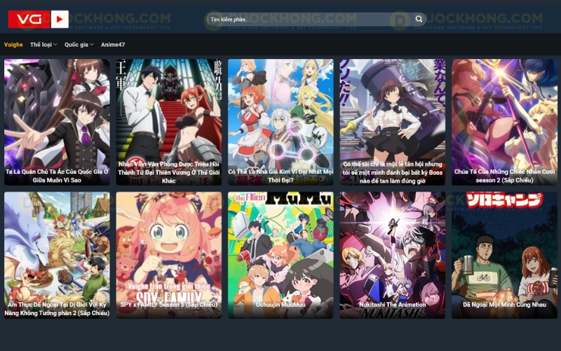 Xem Anime tại VuiGhe